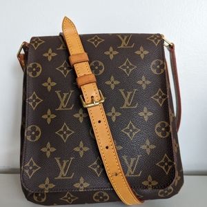 Authentic Louis Vuitton Musette Salsa Long Strap Monogram Canvas Crossbody Bag